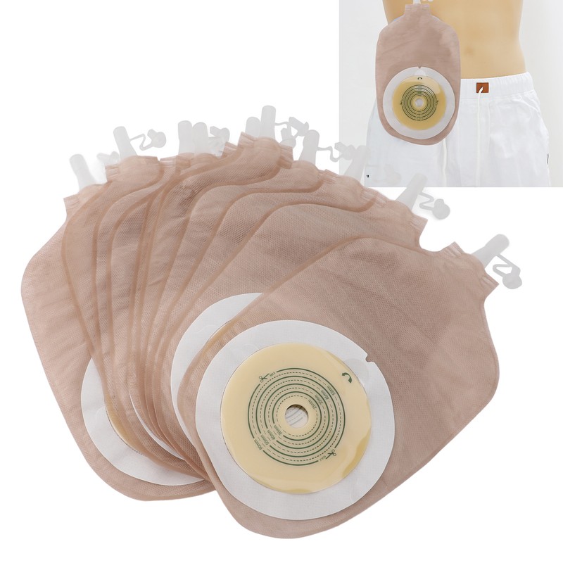 10pcs Colostomy Bags Ostomy Supplies One Piece Drainable Ostomy Pouch