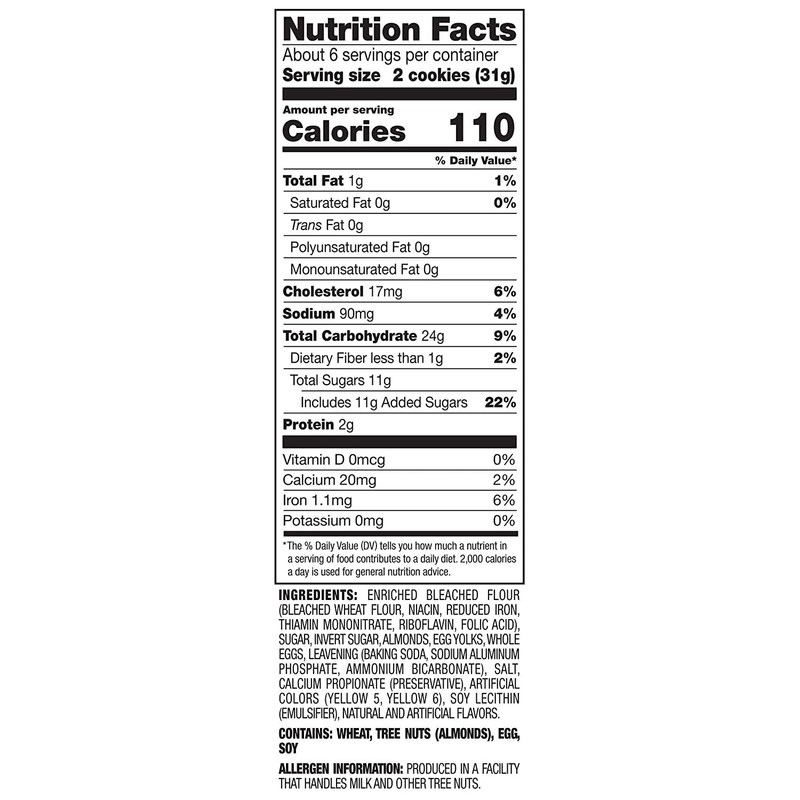 Stella D'oro, Almond Toast, 6.6oz Bag (Pack of 6) by