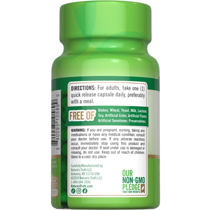 Nature's Truth B2 Vitamin | 100mg | 100 Capsules |