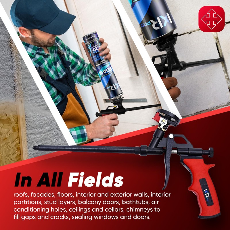 ixirpro Mega Professional Expanding Foam Spray Gun (4 Insulation Guns