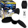 ZOEYON Small Ceiling Fan with Light - 26 Inch Flush