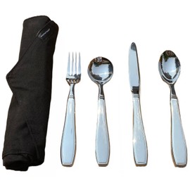 Weighted Utensils For Hand Tremors 7 Oz Knife Fork Spoons Adaptive Utensils Eating Parkinsons Weighted Silverware For Hand Tremors Patients Shaking Heavy Arthritis Gadgets Handicap Elderly