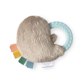 Itzy Ritzy - Ritzy Rattle Pal Plush Rattle Pal with Teether, Sloth, (PRT8317)