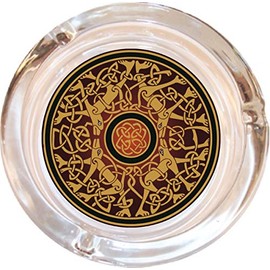 Black Ball Corp. Celtic Glass Ashtray - 4" Round
