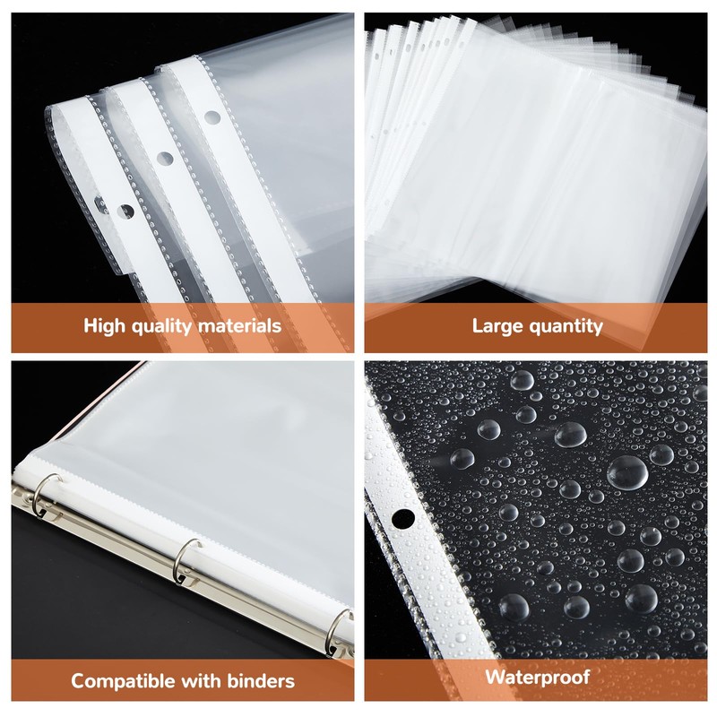 50 Pack 11 x 14 Inch Sheet Protectors, Heavyweight Landscape