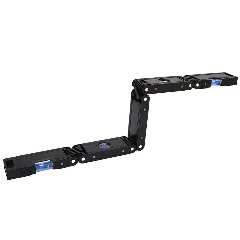 Folding Level Ruler Aluminum Alloy 4 Bubble Multifunction Multi Angle