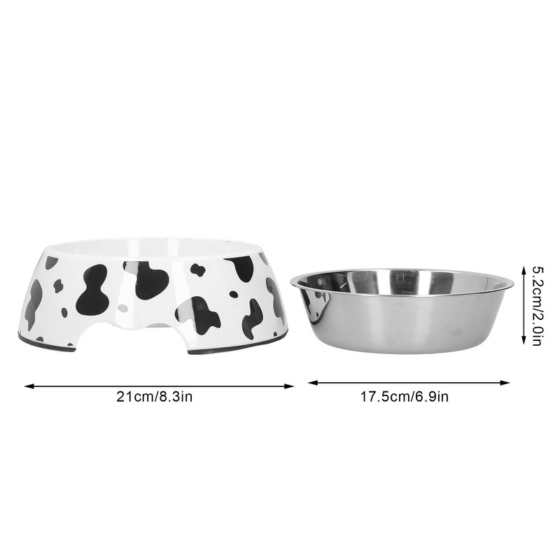 Dog Food and Water Bowl AntiSlip Base Stainless Steel Pet