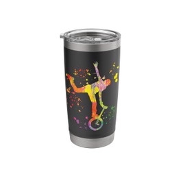 Unicyclist Unicycling Unicycler Colorsplash Unicycle Stainless Steel Insulated Tumbler
