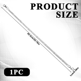 Qulkws Pants Wallet Chain Pocket with Round Heavy Duty Clasp Chain Jean Chains Pants Accessories for Men & Women