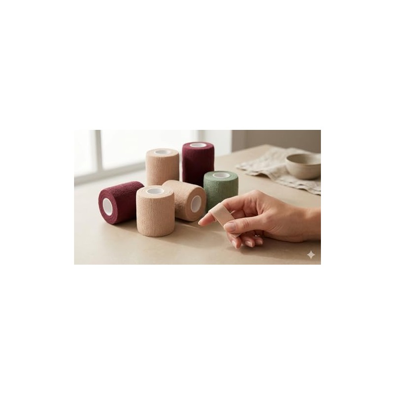 MOMA, Cinta Cohesiva, Cohesive Bandage, Vendaje Autoadhesivo, 10 Pack (VARIADO)