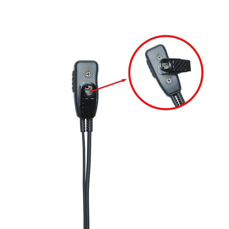 1-Pin 2.5mm Walkie Talkies Earpiece Headse with PTT Mic Compatible