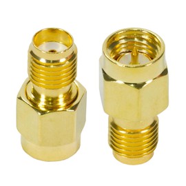 Fohevers SMA Male to SMA Female Adapter SMA Male RF Coaxial Adapter for Antenna Radio WiFi Router FPV Dron Mobile Pack of 2