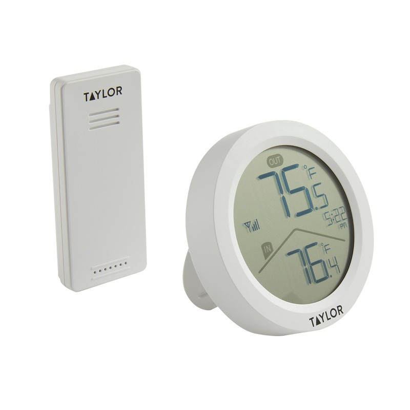 Taylor Taylor Digital Wireless Round Indoor Comfort Level Thermometer and