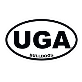 Craftique Georgia Bulldogs Decal (UGA EURO DE (4"), 4 in)