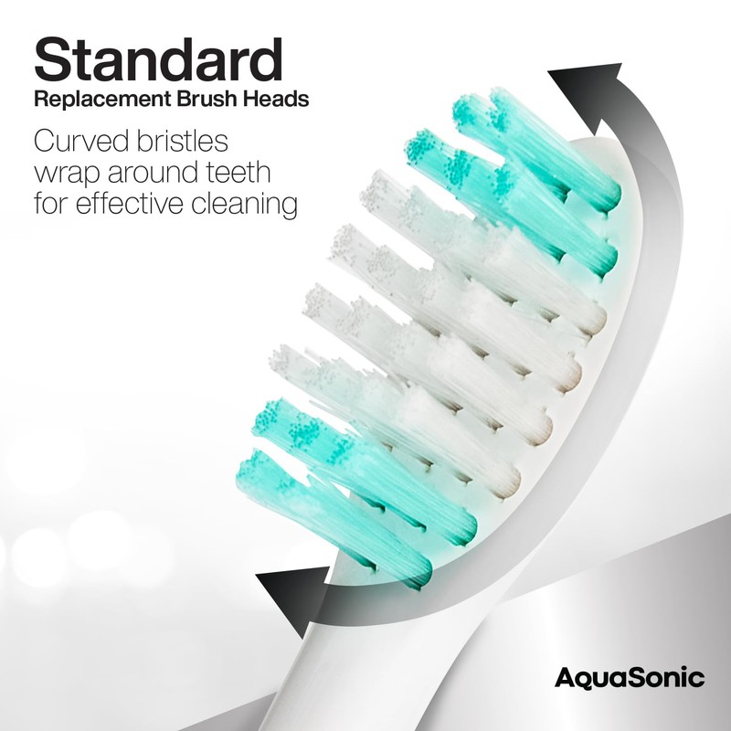 AquaSonic Standard Replacement Brush Heads | ADA Accepted | for