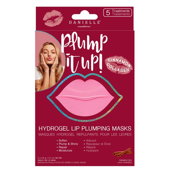 DANIELLE Creations perfect pout HYDROGEL LIP MASKS WITH CINNAMON COLLAGEN 5 MASKS