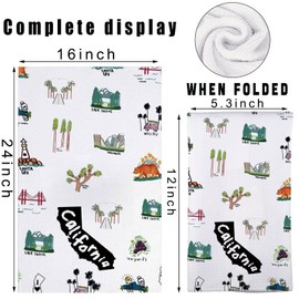 JNIAP California Kitchen Towels California Kitchen Gifts California Dish Towel California Kitchen Decor California Housewarming Gift (California kt)