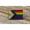 Intersex Inclusive Progress Pride Lapel Pin Silver 1"