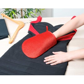 infactory Lint Gloves: Set of 2 Double Sided Anti-Lint Gloves for Clothes, Sofa & Car (Lint Glove Pet Hair, Pet Hair Remover Glove, Dog)