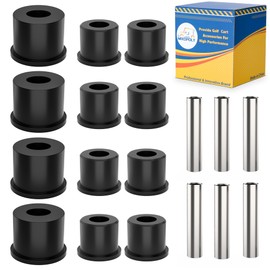 Mixopoly Golf Cart Bushing Kit, Rear Leaf Spring Bushing Sleeves for EZGO RXV Gas and Electric 2008-up, Replace OEM 620160 624030 620161