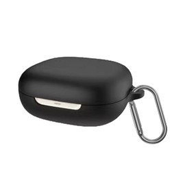 VAEKNVG Silicone Case for SHOKZ OpenFit 2, Shockproof Protective Earbuds Cover with Keychain Accessories (Black)