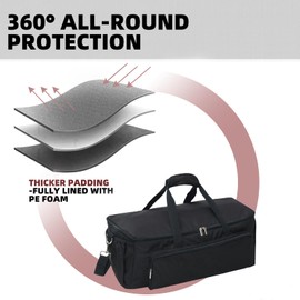 COMPEAK Carry Bag for Weber Go-Anywhere Gas & Charcoal Grill, Compatible with Models 1141001 121020, Padded Carrying Case for Weber Portable Grill, with Pockets for Camping Accessories (Bag Only)