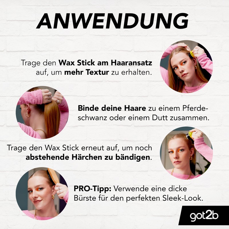 got2b Colla Wax Stick (50 g), cera per capelli per