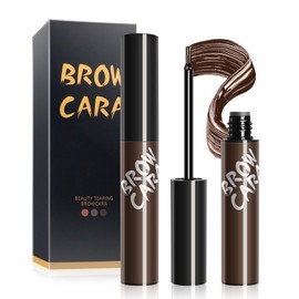 Brow Gel, Transfer-Proof Peel Off Brow Gel Waterproof Create Volumizing Looking Brows for Girls, 1 Pack (Dark Brown)