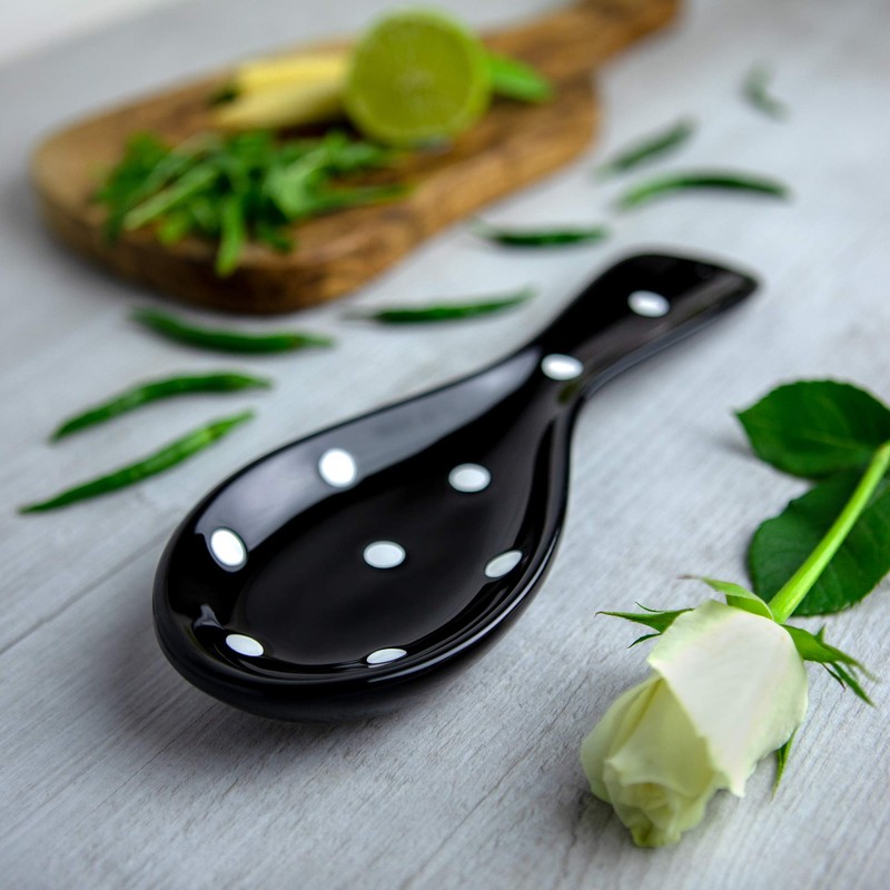 City to Cottage Handcrafted Ceramic Spoon Rest - Kitchen Countertop