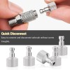 NEOECO Airbrush Quick Disconnect Coupler Release Fitting & Plug, 6Pcs