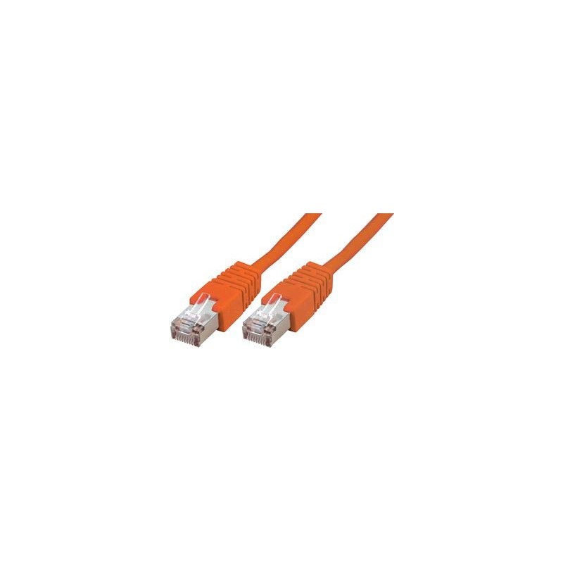 Patch Lead, CAT 5E STP, Orange 0.2M, Ethernet Cables &