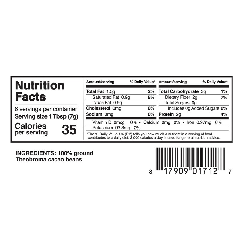 Selefina Spices: Cacao Powder, High Fat (20-22%) (1.5 oz Pouch),