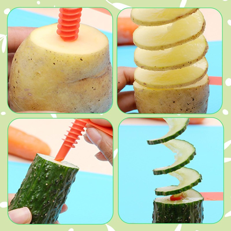 Spiralizer for Vegetables, 12 Pcs Spiral Cutter Set, Vegetable Slicers