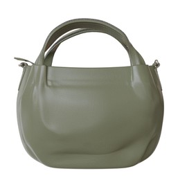 KMISSO Elegant vegan women's handbag made of faux leather with shoulder function 30610, Green