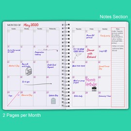Undated Diary A5 Planner for 2024 or Any Year, Weekly & Monthly Organizer Notebook & Journal to Track Goals, Improve Productivity & Time Management, 15 x 21cm, Perfect to Organize Your Daily Life