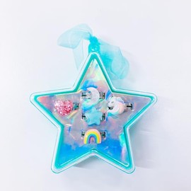 Mina Cute Q8591 Unicorn Sky Ring, Set of 5