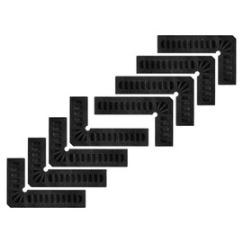 HARFINGTON 8pcs 90 Degree Positioning Squares 3"x2" (80x50mm) Right Angle Corner Clamps Woodworking Tools for Cabinets Picture Frames and Boxes, Black