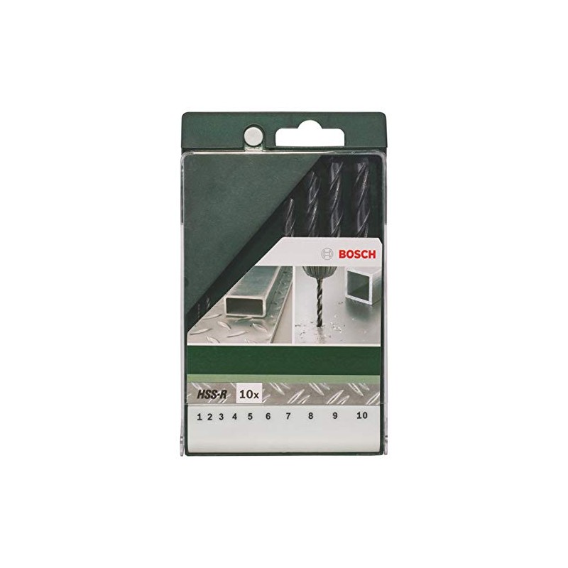 Bosch 2609255030 HSS-R Metal Drill Bit Set (10 Pieces)