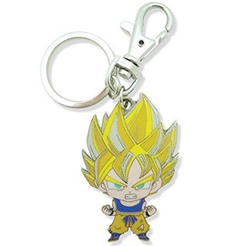 Great Eastern Entertainment DRAGON BALL Z SD SUPER SAIYAN GOKU METAL KEYCHAIN