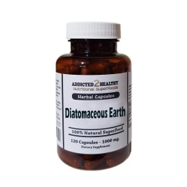 120 Diatomaceous Earth Capsules – Natural Silica Supplement for Detox, Heavy Metal Cleanse, and Boosted Immunity