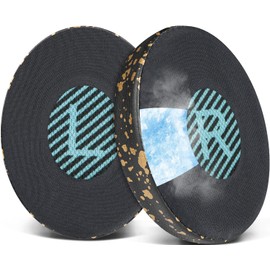 SOULWIT Cooling Gel Ear Pads Cushions Replacement for Bose On-Ear 2 (OE2 & OE2i)/ SoundTrue On-Ear (OE)/ SoundLink On-Ear (OE) Headphones, Earpads with High-Hensity Noise Isolation Foam - Black Gold