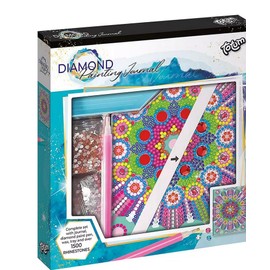 Totum 079724 Mandala/Kaleidoscope Diamond Painting Craft Set Notebook, Colourful