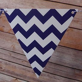 Quasimoon Purple Mix Pattern Triangle Pennant Banner by PaperLanternSt
