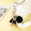 MWOOT Alphabet Initial Letter Keychain, Name Keyring with Tassel Butterfly