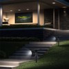EMANER Landscape Lights Outdoor Solar Powered, 2-Pack 80W Equivalent, Dusk