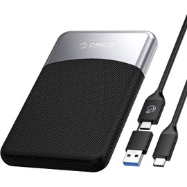 ORICO 2TB External SSD with 2 in 1 USB C Cable, Portable Solid State Drive USB 3.2 Gen 1 Up to 460MB/s, Dust and Drop Resistance, Reliable Storage for USB-C Smartphone, PC, Tablet, Labtop - M25PRO