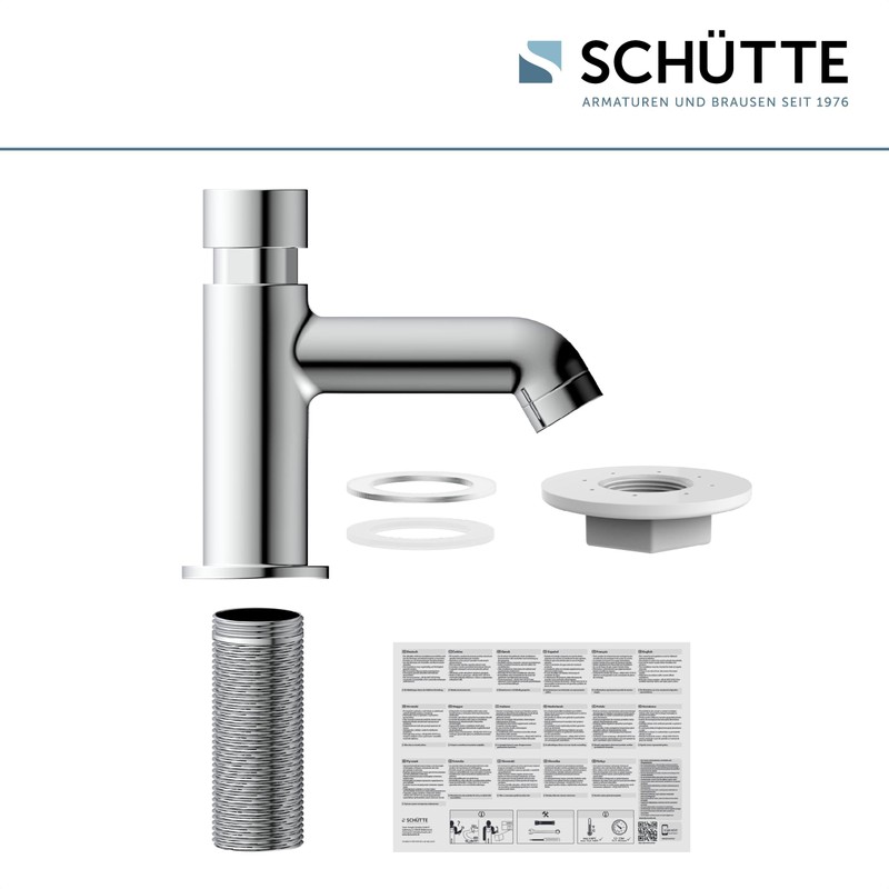 Schütte Lima Cold Water Tap, Fitting, Bathroom Tap Only for