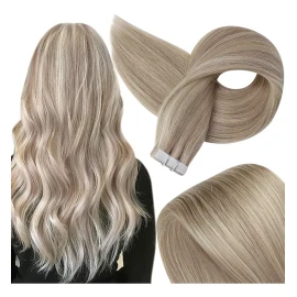 Fshine Extensiones De Cabello Humano 50gr 14in 18 Ash Blonde Y 22 B