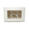 Decoraciondulce - 5 x White Boxes for Carrying Cupcakes, Muffins,