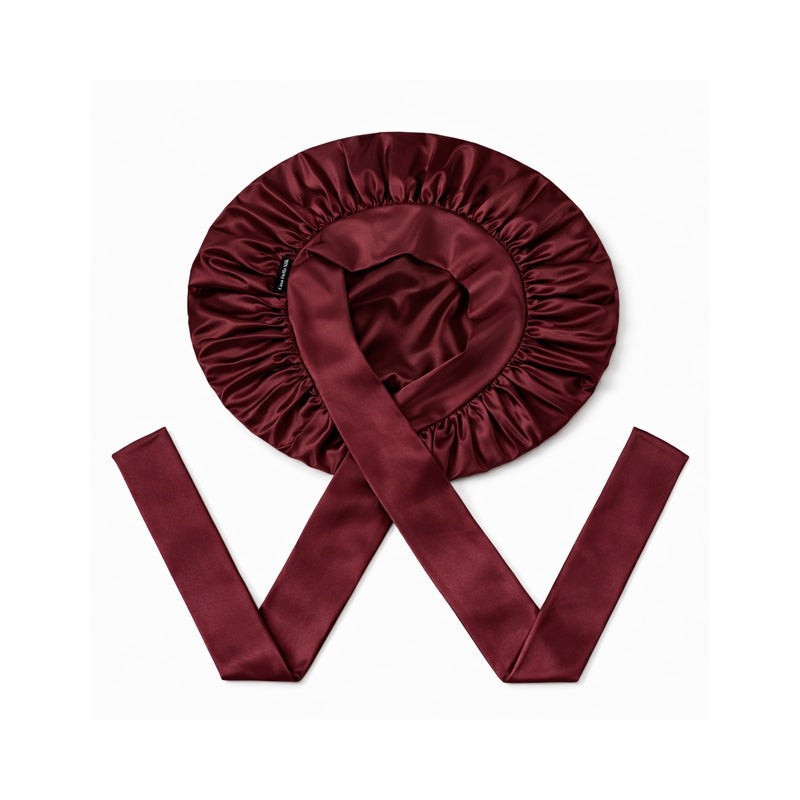 Casa Della Silk Serenita Mulberry Silk Hair Bonnet – Bordeaux